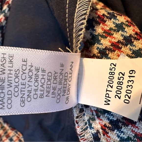NWT J.jill houndstooth leggings Pants plaid cuffed size 16 petite women - Picture 11 of 12